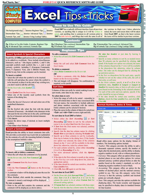 Title details for Excel Tips & Tricks by BarCharts Publishing, Inc. - Available